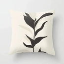Abstract botanical earthy decorative pillowcase living room cushion cover by Decorbites