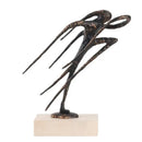 GobekUsa Geometric Abstract Face Metal Statue Figurine Home Decoration