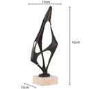 GobekUsa Geometric Abstract Face Metal Statue Figurine Home Decoration