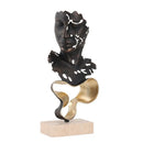 GobekUsa Geometric Abstract Face Metal Statue Figurine Home Decoration