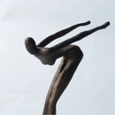 GobekUsa Diving Sportsman Metal Sculpture - Abstract Swimming Figure for Home Decor