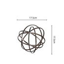 GobekUsa Geometric Sphere Pendant Metal Figurine Home Decor Accessory