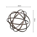 GobekUsa Geometric Sphere Pendant Metal Figurine Home Decor Accessory