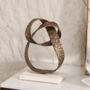 GobekUsa Geometric Sphere Pendant Metal Figurine Home Decor Accessory
