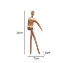 GobekUsa Gold Plated Figure Sculpture Set | Abstract Desk Decoration | Character Statue
