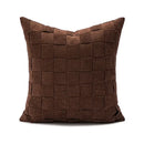 Abstract burnt orange line art pillow cover living room decor by Decorbites