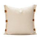 Abstract burnt orange line art pillow cover living room decor by Decorbites