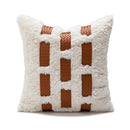 Abstract burnt orange line art pillow cover living room decor by Decorbites