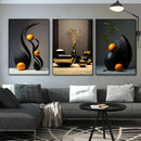 GobekUsa Abstract Canvas Print Set: 3D Sculpture Wall Art