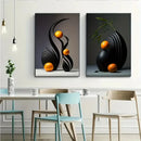 GobekUsa Abstract Canvas Print Set: 3D Sculpture Wall Art