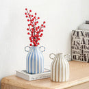 GobekUsa Abstract Ceramic Hydroponic Vase, Black & White