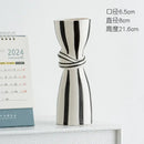 GobekUsa Abstract Ceramic Hydroponic Vase, Black & White