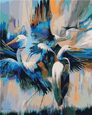 Abstract Crane Birds
