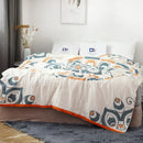 GobekUsa Cotton Nordic Throw Blanket - Soft Summer Quilt for Single/Double Beds - Boho Home Decor Cover