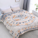 GobekUsa Cotton Nordic Throw Blanket - Soft Summer Quilt for Single/Double Beds - Boho Home Decor Cover