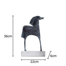 GobekUsa Iron Horse Statue - Modern Desk Decor & Room Ornaments