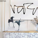 GobekUsa Iron Horse Statue - Modern Desk Decor & Room Ornaments