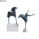 GobekUsa Iron Horse Statue - Modern Desk Decor & Room Ornaments