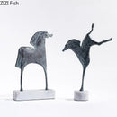 GobekUsa Iron Horse Statue - Modern Desk Decor & Room Ornaments