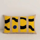 Abstract earthy embroidery pillow cover living room decor by Decorbites