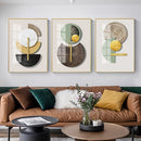 GobekUsa Abstract Geometric Canvas Art Set