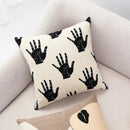 Abstract geometric earthy tone cushion cover living room decor by Decorbites