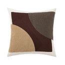 Abstract geometric earthy tone cushion cover living room decor by Decorbites