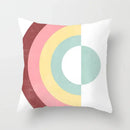 Abstract geometric stitch print pillow cover living room decor by Decorbites