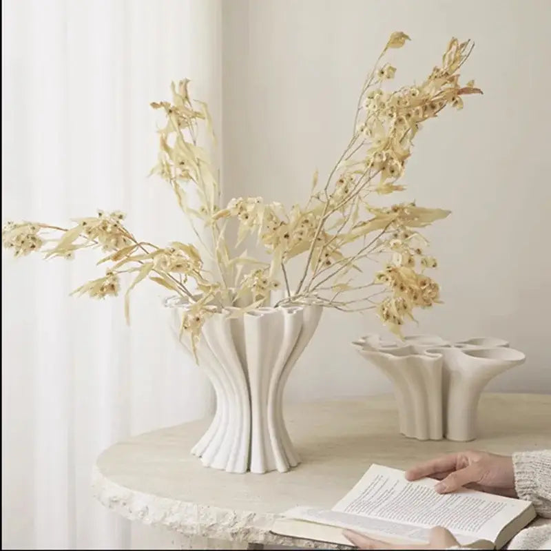 GobekUsa Abstract Geometry Ceramic Vase for Flower Arrangement, photo 2 of 8
