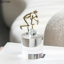 GobekUsa Crystal Sculpture: Abstract Figures Desk Decoration for Room Aesthetic
