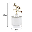 GobekUsa Crystal Sculpture: Abstract Figures Desk Decoration for Room Aesthetic