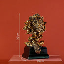 GobekUsa Lion Resin Sculpture Figurine - Abstract Nordic Home Decoration