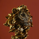 GobekUsa Lion Resin Sculpture Figurine - Abstract Nordic Home Decoration