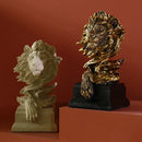 GobekUsa Lion Resin Sculpture Figurine - Abstract Nordic Home Decoration