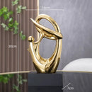 GobekUsa Golden Geometric Human Body Sculpture Decorative Figurine