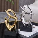 GobekUsa Golden Geometric Human Body Sculpture Decorative Figurine