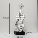 GobekUsa Golden Violin Sculpture Resin Art Ornament Stack Violin Statue Decor