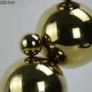 GobekUsa Golden Balls Geometric Metal Sculpture Room Desk Decoration Ornaments