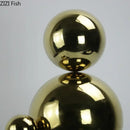 GobekUsa Golden Balls Geometric Metal Sculpture Room Desk Decoration Ornaments