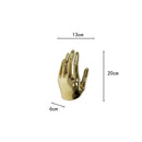 GobekUsa Abstract Golden Hands Resin Sculpture Figurine Home Decor Craft