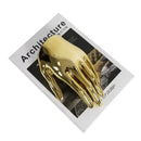 GobekUsa Abstract Golden Hands Resin Sculpture Figurine Home Decor Craft