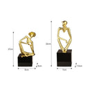 GobekUsa Golden Hat Thinker Figure Sculpture for Home Decor