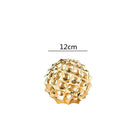 GobekUsa Golden Metal Hollow Ball Spike Abstract Ornament Home Decor