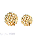 GobekUsa Golden Metal Hollow Ball Spike Abstract Ornament Home Decor