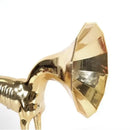 GobekUsa Abstract Golden Trumpet Dog Sculpture Home Decor Simulated Animal Figurine