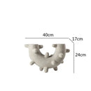 GobekUsa Geometric Cactus Resin Sculpture Home Decor - Circular Arc Handicraft Ornament