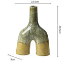 GobekUsa Abstract Kiln-changing Glaze Ceramic Vase for Home Decor and Floral Arrangement