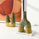 GobekUsa Abstract Kiln-changing Glaze Ceramic Vase for Home Decor and Floral Arrangement