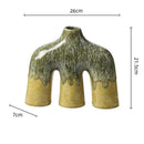 GobekUsa Abstract Kiln-changing Glaze Ceramic Vase for Home Decor and Floral Arrangement