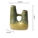 GobekUsa Abstract Kiln-changing Glaze Ceramic Vase for Home Decor and Floral Arrangement